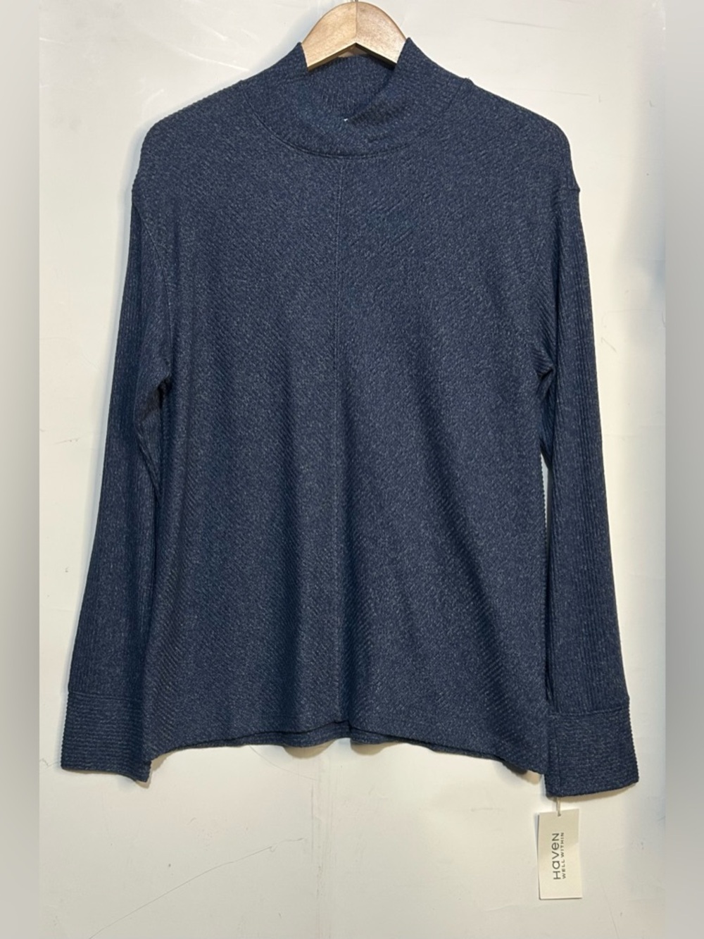 5 for $25🔥Haven Well Within Blue Long Sleeve Knit T-Shirt Large- New With Tags